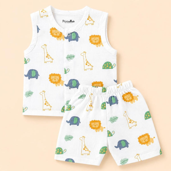 Muslin Jabla & Shorts Set - Jungle - alt view