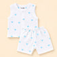 Muslin Jabla & Shorts Set - Hearts