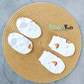 Mittens Booties Set – Boats Orange