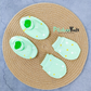 Mittens Booties Set – Green Stars