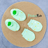 Mittens Booties Set – Green Stars