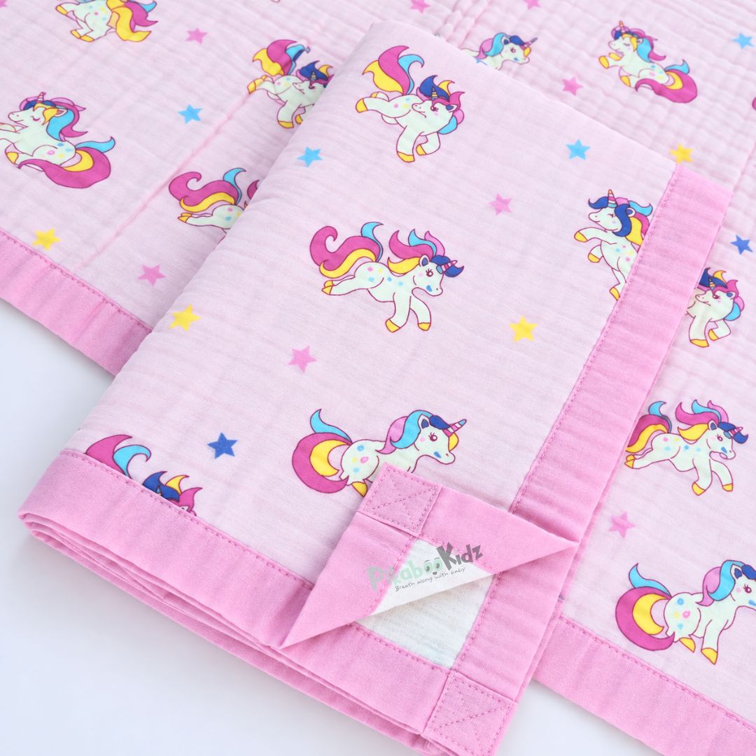 Muslin 6 layer Receiving Blanket Colour