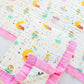 Muslin 6 layer Receiving Blanket - Teddy in Moon