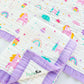 Muslin 6 layer Receiving Blanket - Unicorn