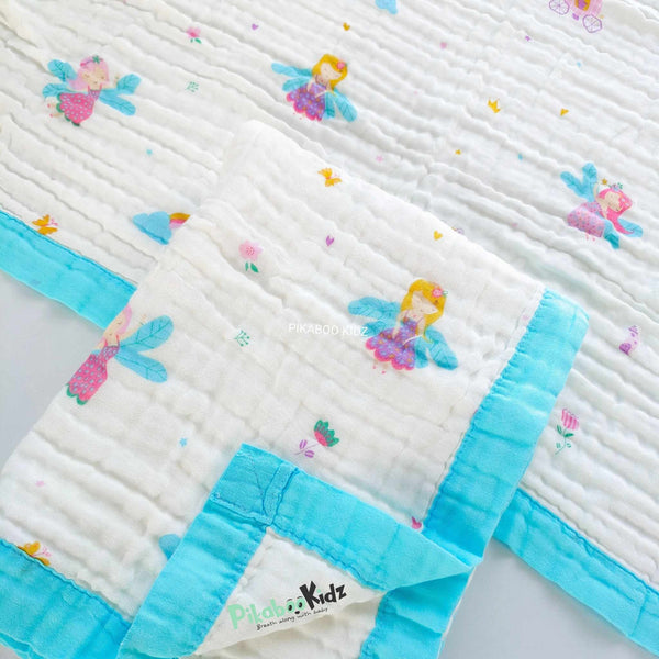 Muslin 6 layer Receiving Blanket - Fairy