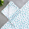 Muslin Bath towel 70*70 cms- Blue flowers