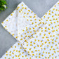 Muslin Bath towel 70*70 cms- Yellow flowers