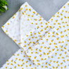 Muslin Bath towel 70*70 cms- Yellow flowers