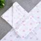 Muslin Bath towel 70*70 cms- Pink flowers