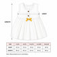 Muslin Button Frock with bow - Teddy