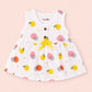 Muslin Button Frock with bow - Teddy