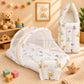 Muslin Carry Nest + Net Bed Combo - Space Dino