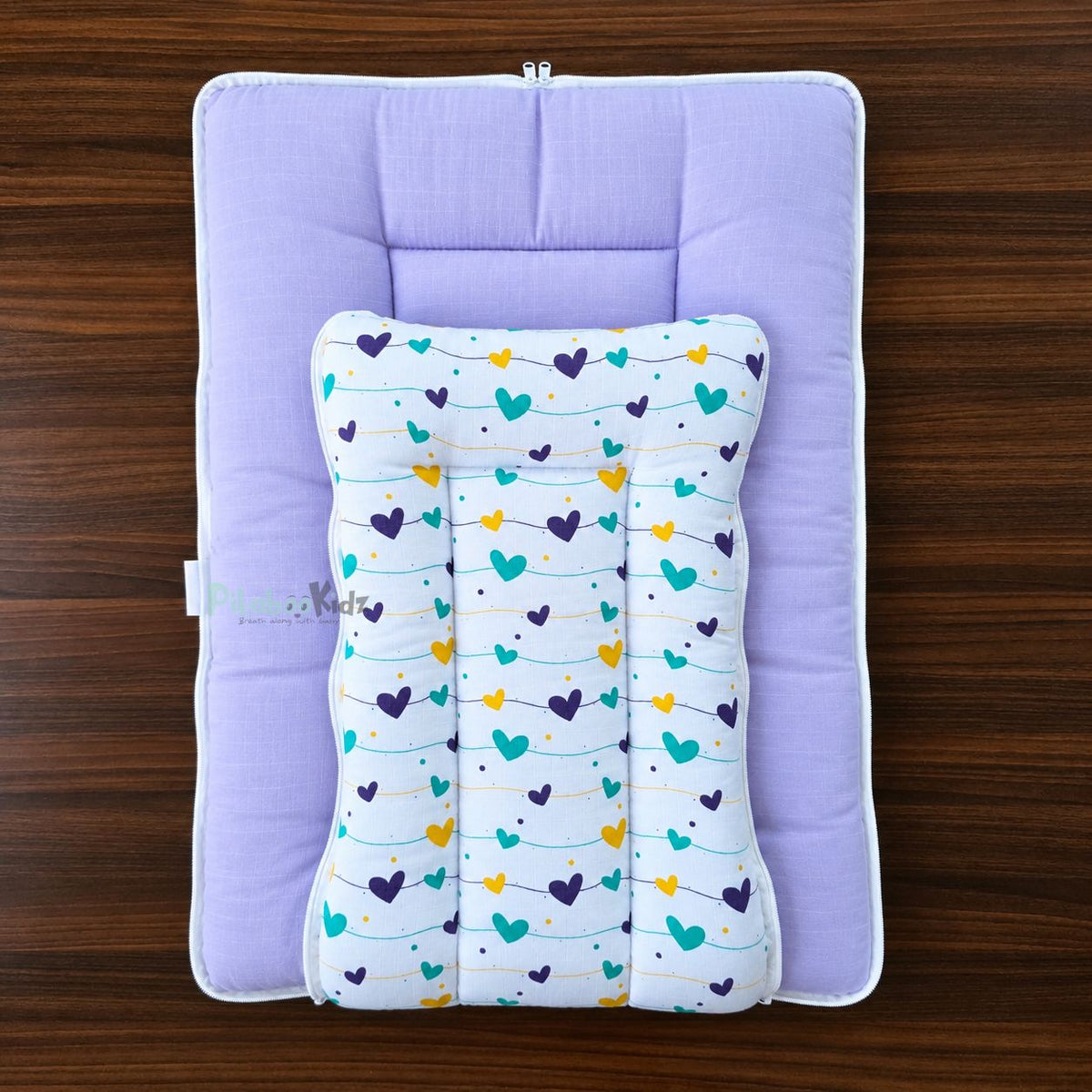 Muslin Carry Bed - Hearts