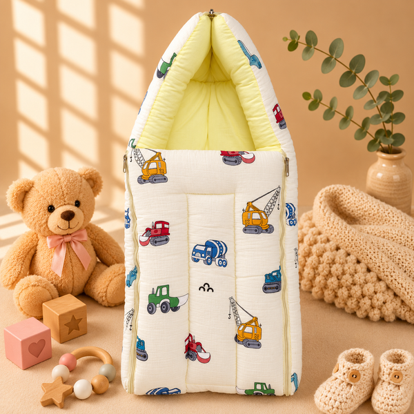 Muslin Carry Nest - construction vehicle