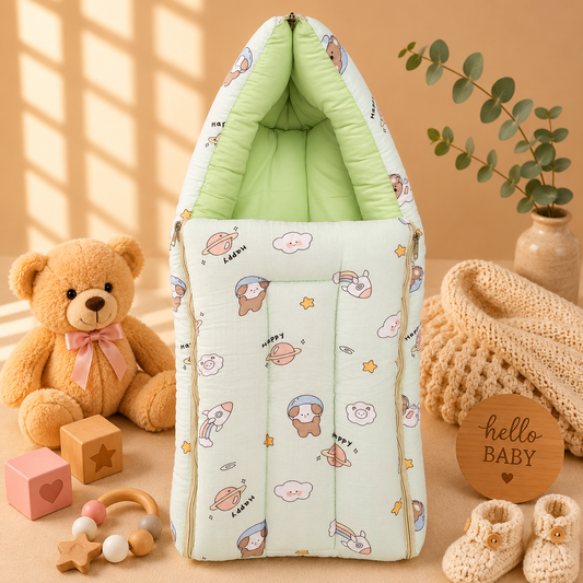 Muslin Carry Nest - green Space