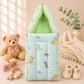 Muslin Carry Nest + Net Bed Combo - Cute Green Dino