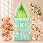 Muslin Carry Nest + Net Bed Combo - Green Dino