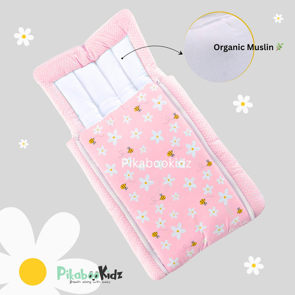 Muslin Carry Nest – Pink - alt view