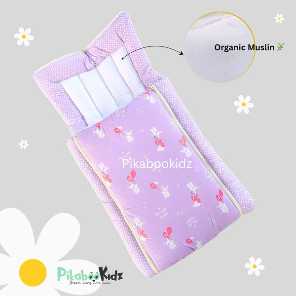 Muslin Carry Nest – Purple - alt view