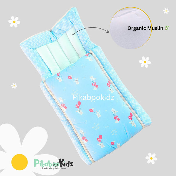 Muslin Carry Nest – Blue - alt view