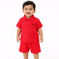 Muslin Shirt and trousers set - Coral pink