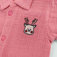 Muslin Shirt and trousers set - Blush pink