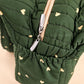 Olive green Heart Muslin Diaper Bag for Newborn | Pikaboo Kidz