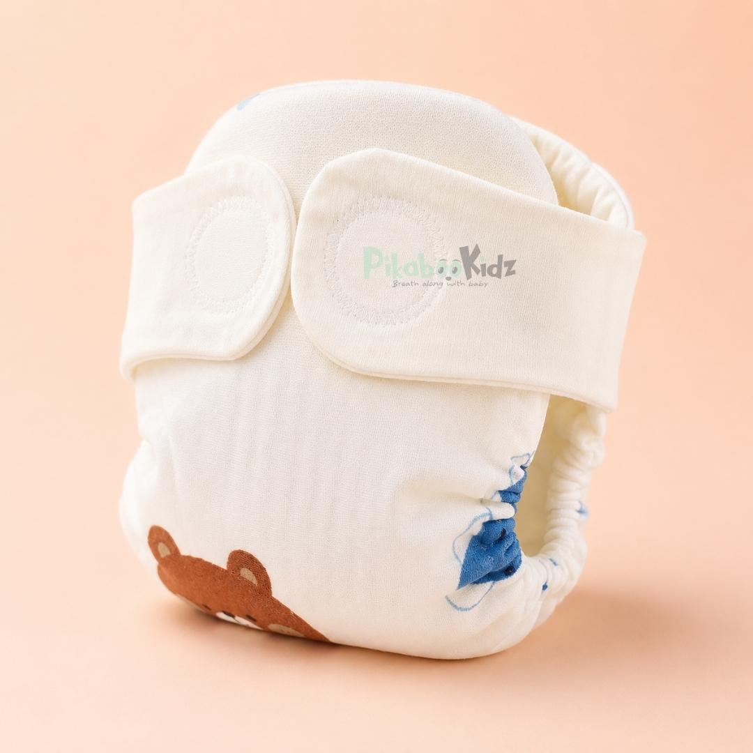 Muslin Velcro Diaper Pack of any 6