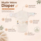 Muslin Velcro Diaper - Fruits