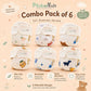 Muslin Velcro Diaper Pack of any 6