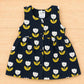 Muslin Button Sleeveless Frock - Tulip