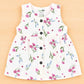 Muslin Button Sleeveless Frock - Flowers