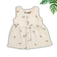Muslin Button Sleeveless Frock - Tulips