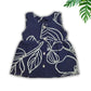 Muslin Button Sleeveless Frock - Navy blue
