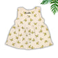 Muslin Button Sleeveless Frock - Butterfly