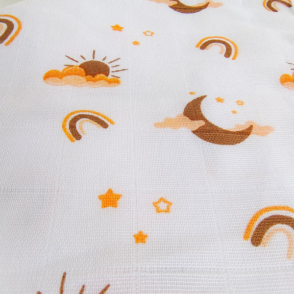 Muslin Knot jabla 0-3M – Sun & Moon - alt view