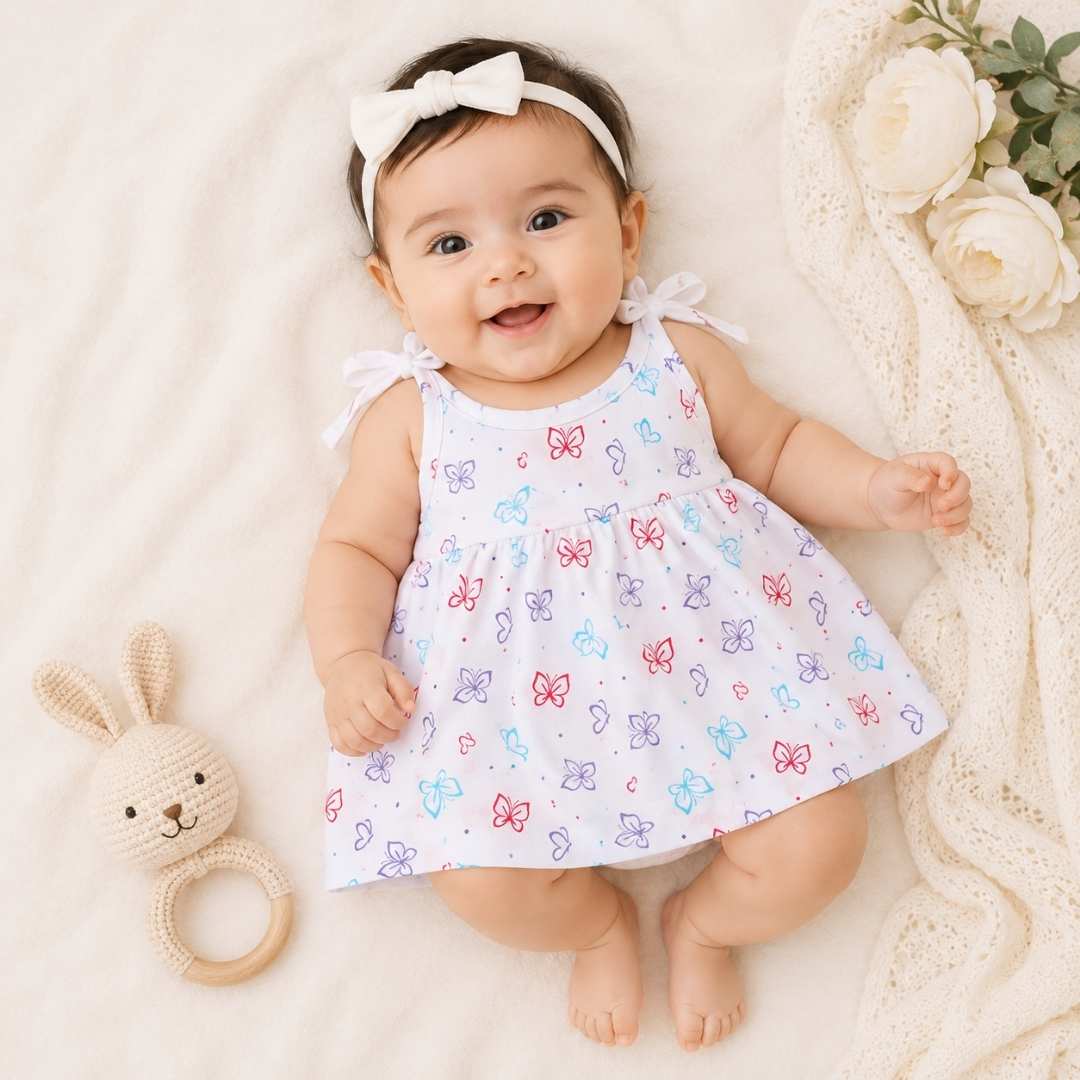 Knot Frock 0-3M – Butterfly