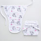 Muslin 5layer Nappy Combo Pack of 5 – NB to 3M