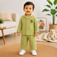 Crinkled Muslin Fullsleeve shirt and Pants - Olive Green