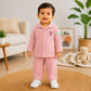 Crinkled Muslin Fullsleeve shirt and Pants - Blush