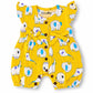 Baby Girl Muslin Romper | Elephant Print Cotton Romper