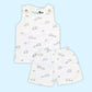Muslin Vest & Shorts Set 6-9 M - Elephants