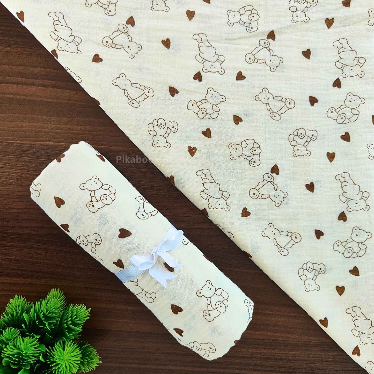 Premium Muslin Swaddle – Teddy