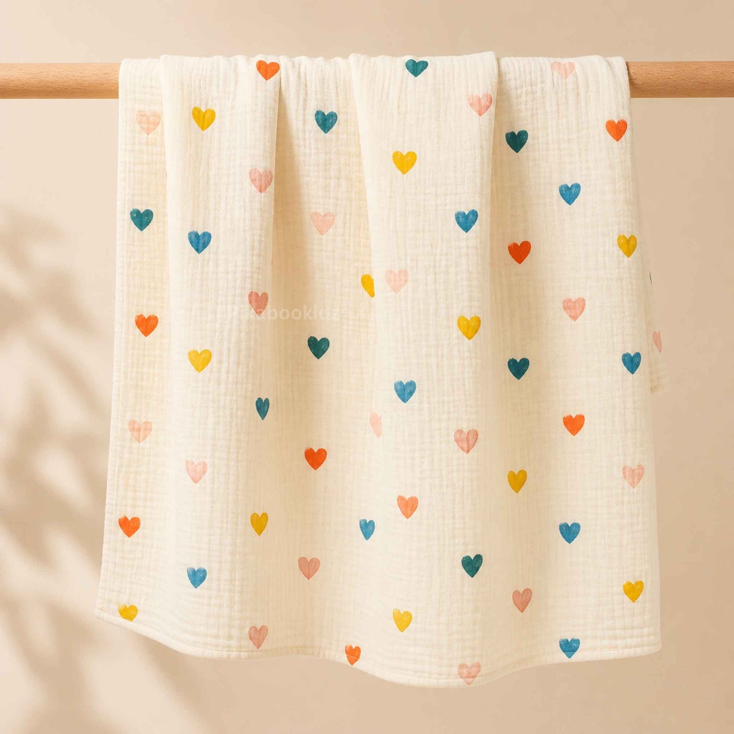 Premium Muslin Swaddle – Hearts