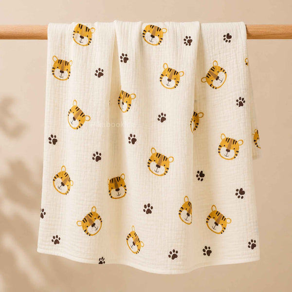 Premium Muslin Swaddle – Tiger - alt view