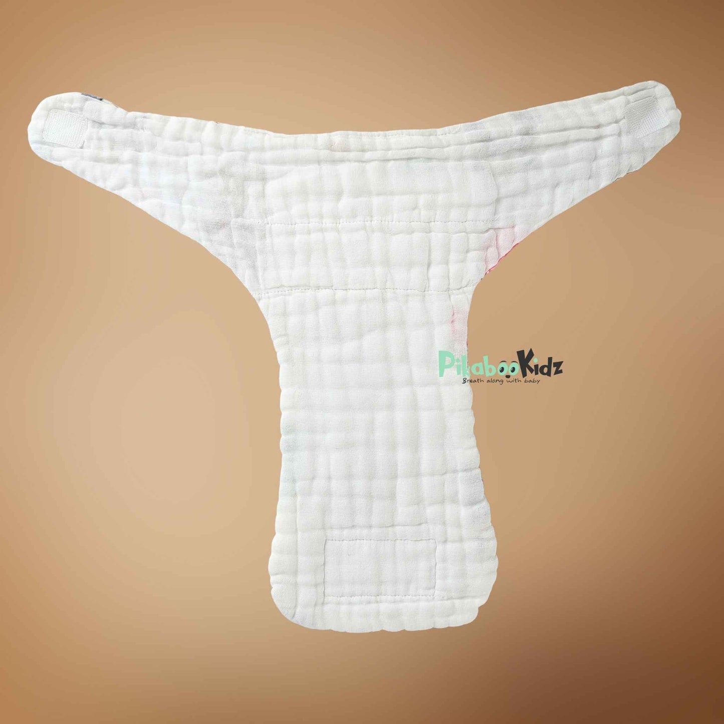 Muslin 6layer Velcro Nappy Combo Pack of 2 – NB to 3M (Random designs)