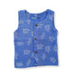 Muslin Double layer Vest 0-3M – Denim Blue