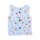 Muslin Double layer Vest 0-3M – Flowers