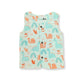 Muslin Double layer Vest 0-3M – blue dino