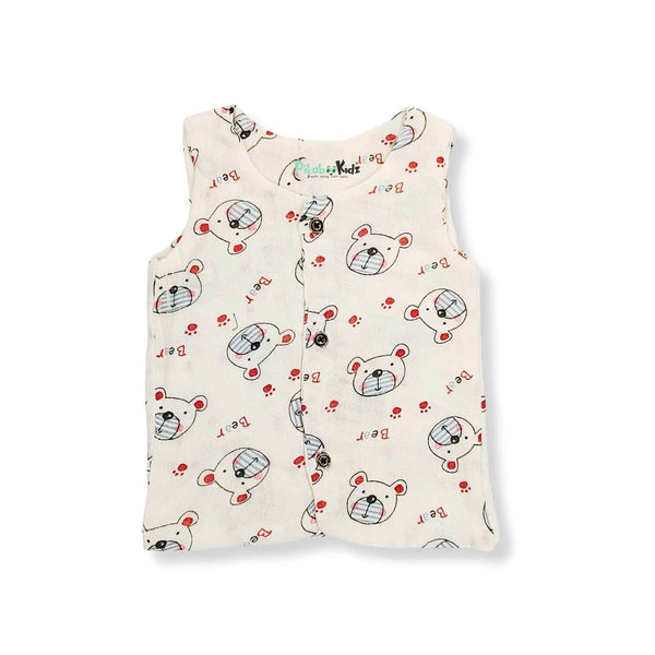 Muslin Double layer Vest 0-3M – Bear